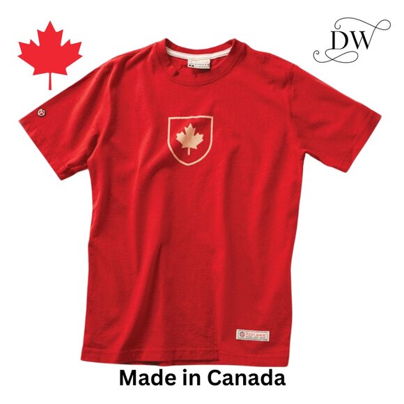 Canada Shield T-Shirt | Unisex | Red | Red Canoe - Picture 1 of 4